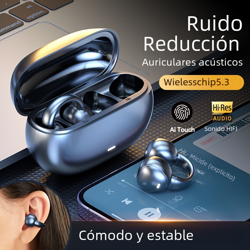 Auriculares Bluetooth M55 de Conducción Ósea para Deportes