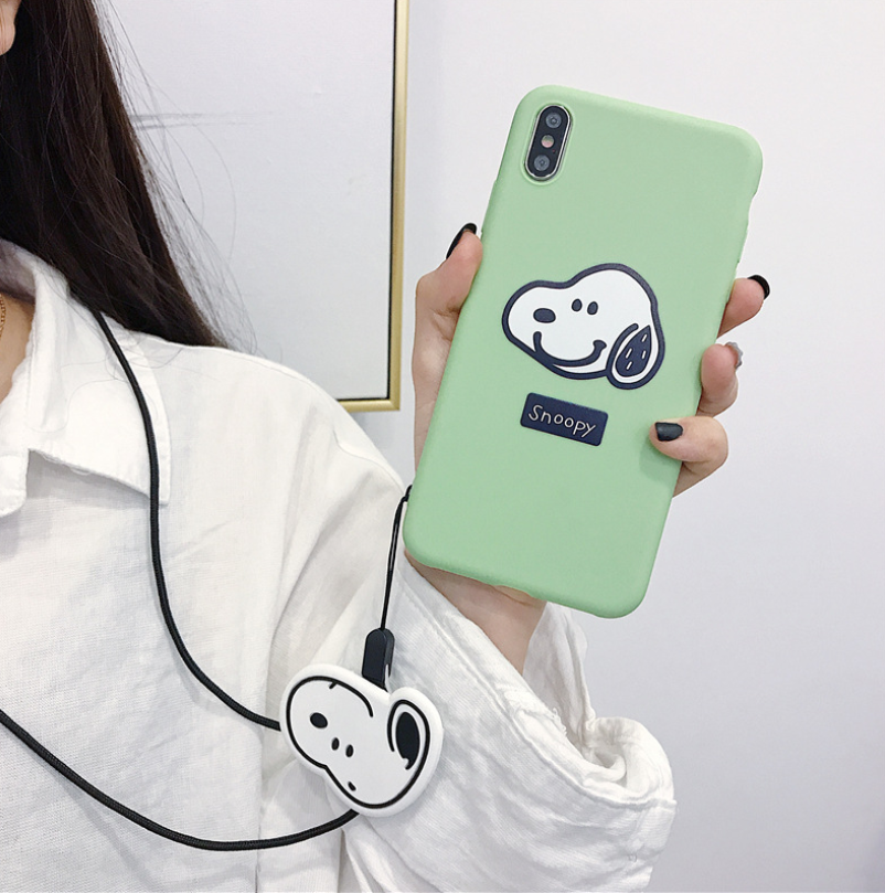 Funda para Teléfono de Snoopy con Soporte y Protector